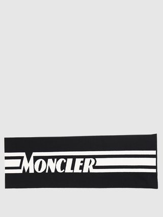 Чёрный шарф MONCLER ENFANT: фото 2 - Invogue