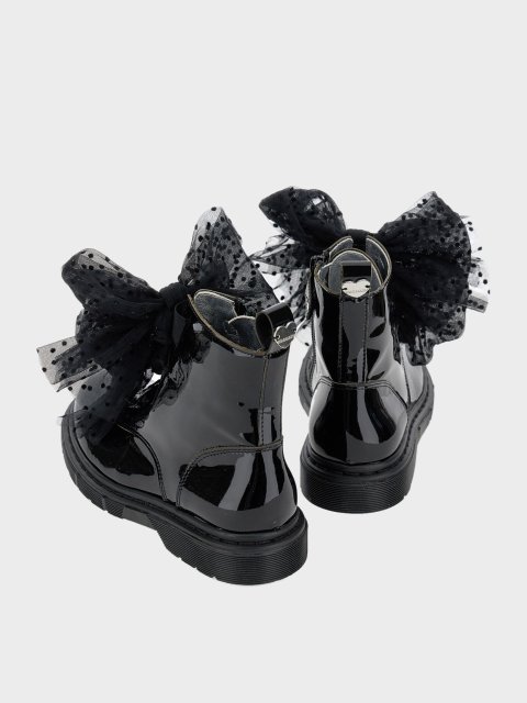 Чорні черевики MONNALISA : фото 2 - Invogue