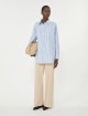 Блакитна сорочка WEEKEND MAX MARA з бавовняного попліну: фото 1 - Invogue