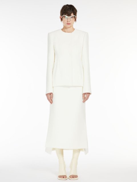 Молочний об'ємний жакет SPORTMAX: фото 4 - Invogue