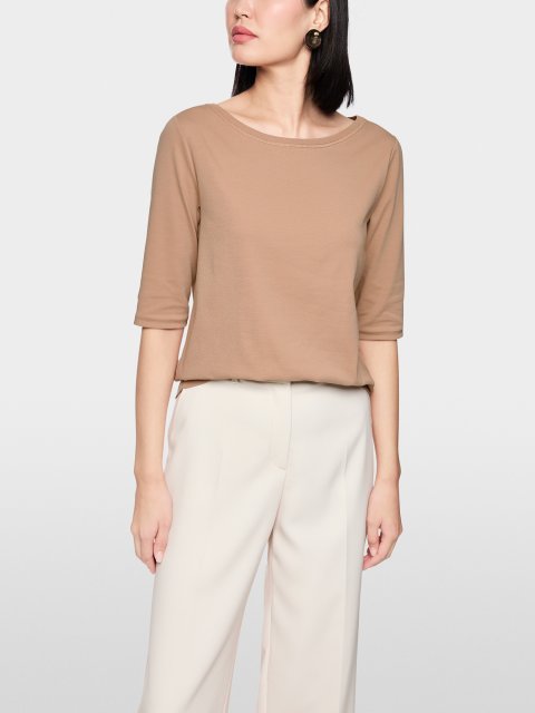 Футболка с коротким рукавом и лентой Marc Cain: фото 2 - Invogue