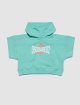 Блакитна футболка DSQUARED KID з капюшоном: фото - Invogue