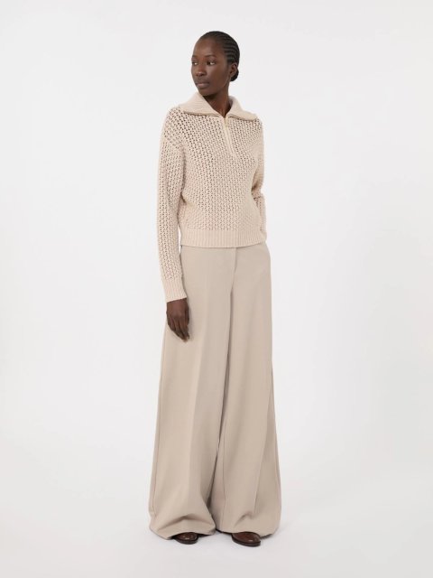 Бежевий светр MAX MARA з суміші вовни та кашеміру: фото 1 - Invogue
