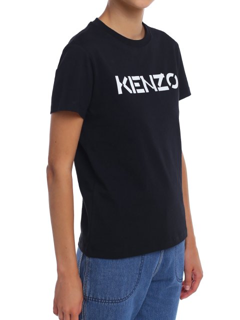 Чёрная футболка KENZO: фото 3 - Invogue