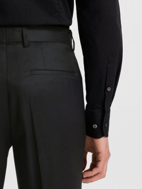 Чёрные брюки BOSS из шерсти: фото 5 - Invogue