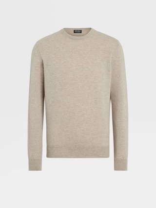 Бежевий светр Zegna з кашеміру Oasi: фото - Invogue