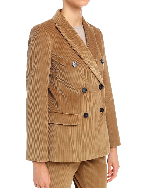 Бежевый пиджак WEEKEND MAX MARA: фото 3 - Invogue