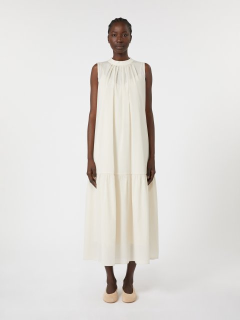 Кремова сукня WEEKEND MAX MARA розкльошена: фото 3 - Invogue