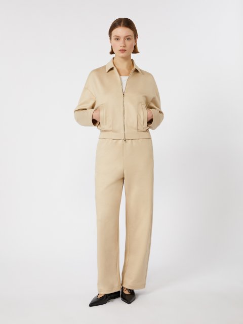 Карамельний світшот MAX MARA з суміші бавовни та шовку: фото 1 - Invogue