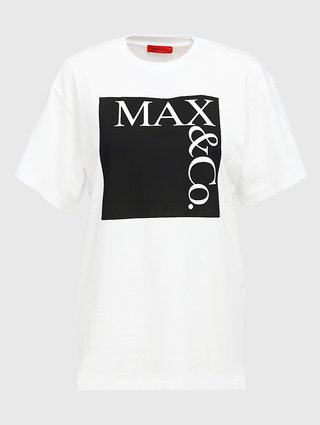 Чёрная футболка MAX&CO: фото - Invogue