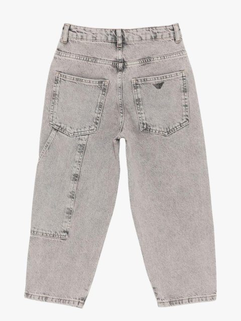 Cірі джинси EMPORIO ARMANI KIDS з бавовни: фото 2 - Invogue