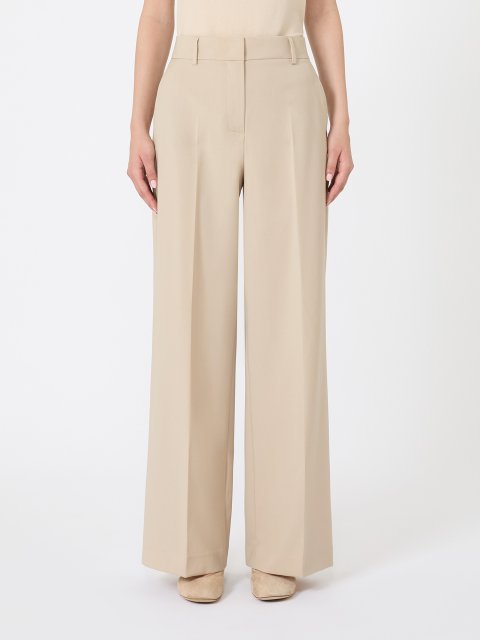 Бежеві брюки WEEKEND MAX MARA з вовни: фото 2 - Invogue