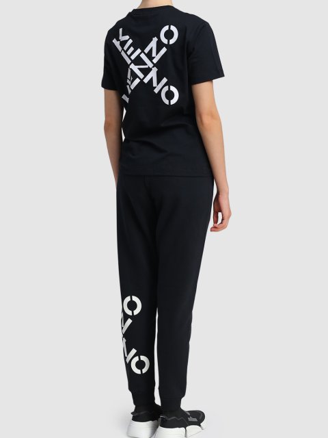 Чёрная футболка KENZO: фото 2 - Invogue