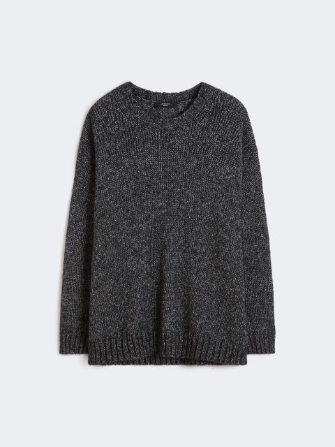Темно-сірий светр WEEKEND MAX MARA з мохеру та люрексу: фото - Invogue