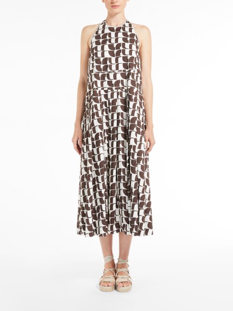 Коричневое платье MAX MARA: фото 1 - Invogue