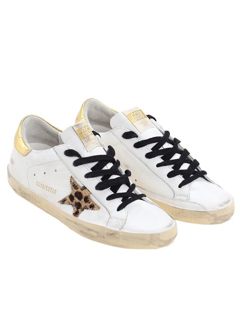Белые сникерсы GOLDEN GOOSE: фото 3 - Invogue