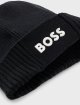Черная шапка BOSS из натуральной шерсти: фото 4 - Invogue