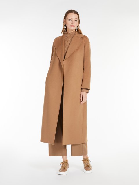 Темно-бежеве пальто MAX MARA з вовни: фото 1 - Invogue