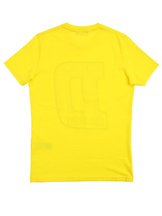 Жёлтая футболка DSQUARED KID: фото 3 - Invogue