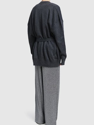 Тёмно-серый кардиган MAX MARA: фото 2 - Invogue