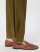 Брюки кольору хакі Max Mara з бавовни: фото 4 - Invogue