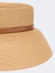 Бежевий капелюх Max Mara з паперової пряжі: фото 2 - Invogue