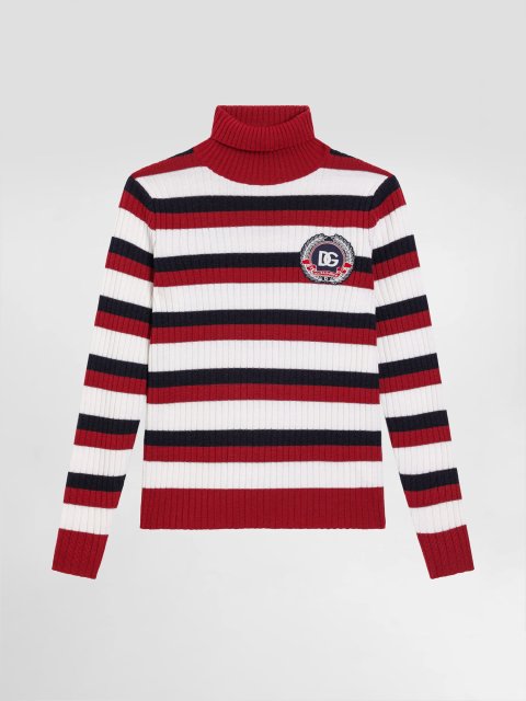 Гольф у смужку DOLCE&GABBANA KIDS з вовни: фото - Invogue