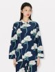 Темно-синя сорочка Kenzo з бавовни з квітковим принтом: фото 2 - Invogue