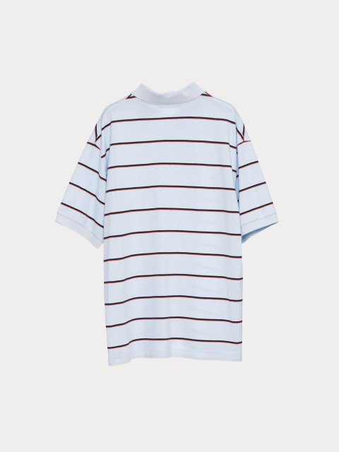 Синее  поло PUSHBUTTON из хлопка: фото 5 - Invogue