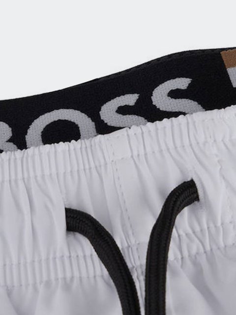 Молочные шорты пляж BOSS: фото 4 - Invogue