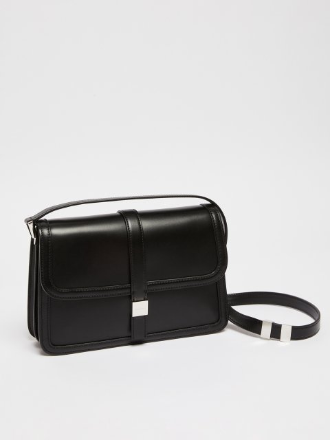 Черная сумочка Max Mara кожаная: фото 4 - Invogue