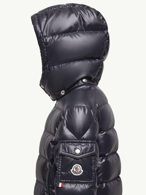 Темно-синя куртка MONCLER ENFANT : фото 2 - Invogue