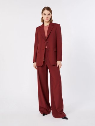 Бордові штани Max Mara з вовни: фото 1 - Invogue