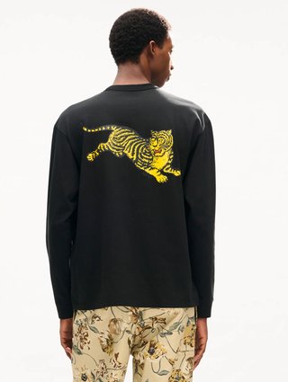 Чёрная футболка Kenzo из хлопка: фото 3 - Invogue