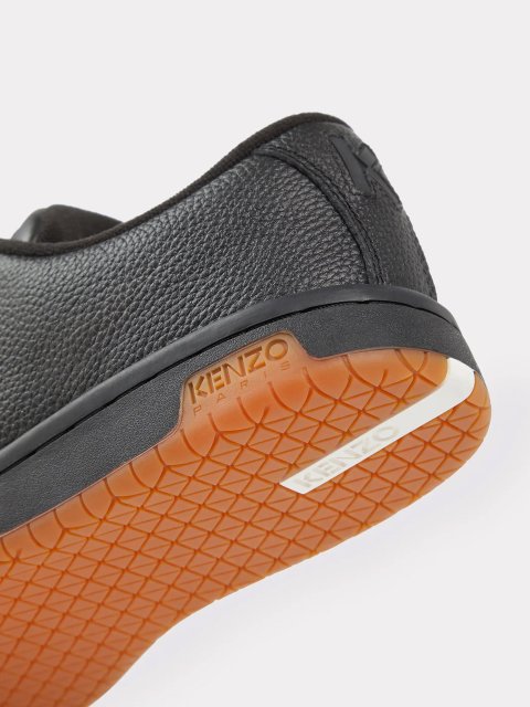 Черные сникерсы KENZO кожаные: фото 4 - Invogue