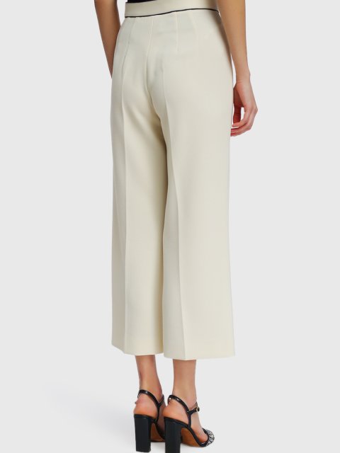 Кремовые брюки MARELLA: фото 4 - Invogue