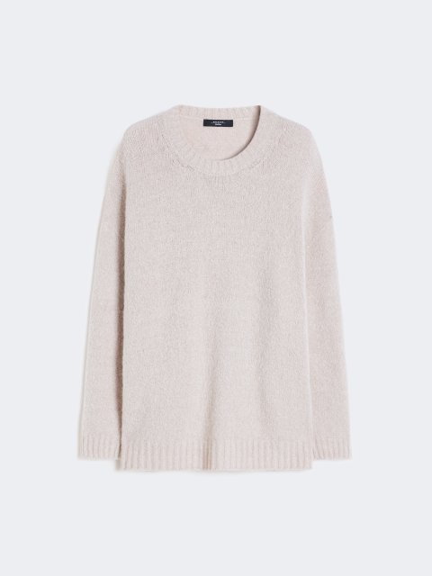 Бежевий светр WEEKEND MAX MARA з альпаки та бавовни: фото - Invogue
