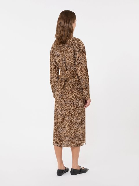 Сукня з леопардовим принтом WEEKEND MAX MARA шовкова: фото 2 - Invogue