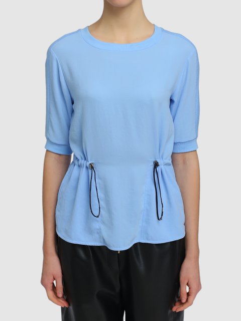 Синяя блуза MARC CAIN: фото 3 - Invogue