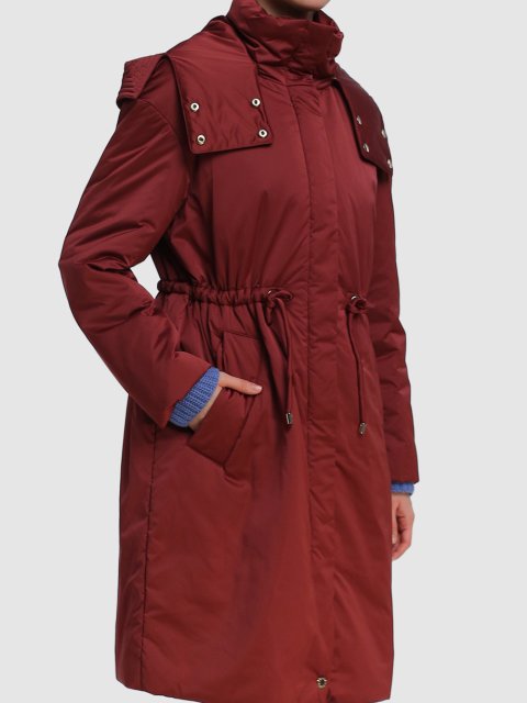 Бордовое пальто WEEKEND MAX MARA: фото 3 - Invogue