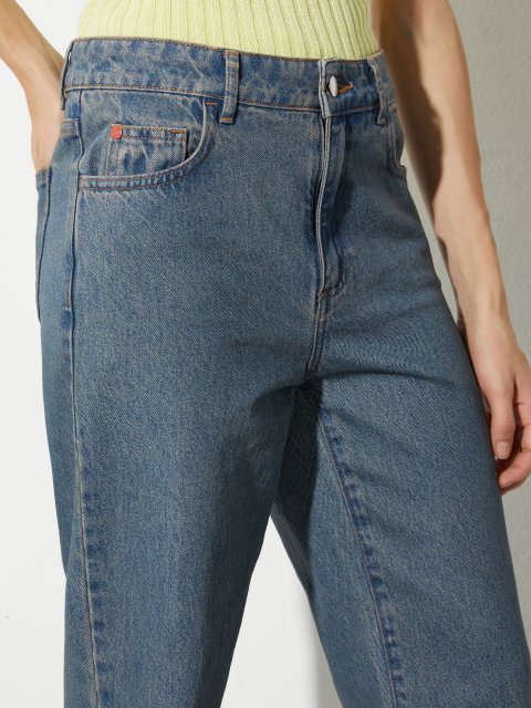 Сині джинси MAX&CO з бавовняного деніму: фото 4 - Invogue