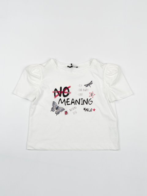 Біла футболка MONNALISA : фото - Invogue