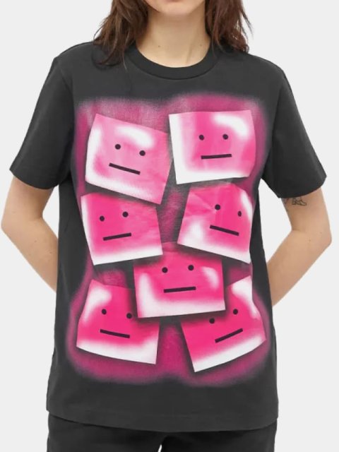 Черная футболка Acne Studios с принтом: фото 1 - Invogue