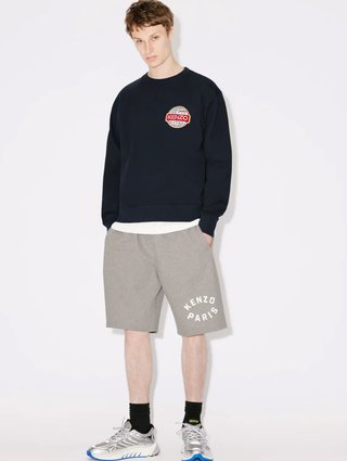 Темно-синий свитер KENZO с логотипом в виде земного шара: фото 5 - Invogue