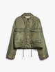 Куртка кольору хакі WEEKEND MAX MARA двостороння: фото - Invogue