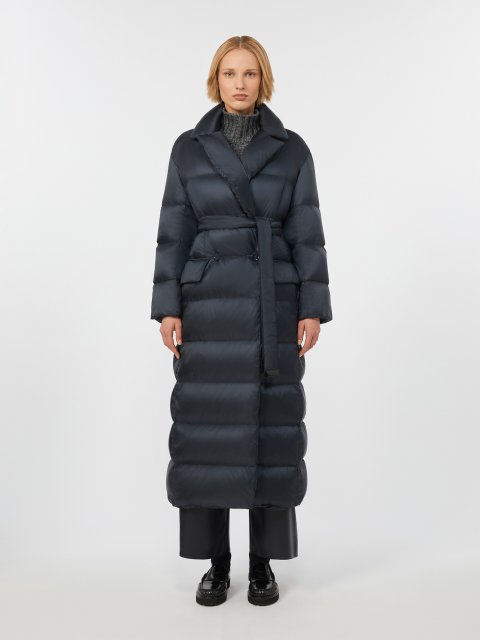 Темно-синій пуховик MAX MARA стьобаний: фото 2 - Invogue