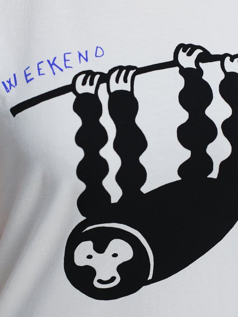 Белая футболка WEEKEND MAX MARA: фото 5 - Invogue
