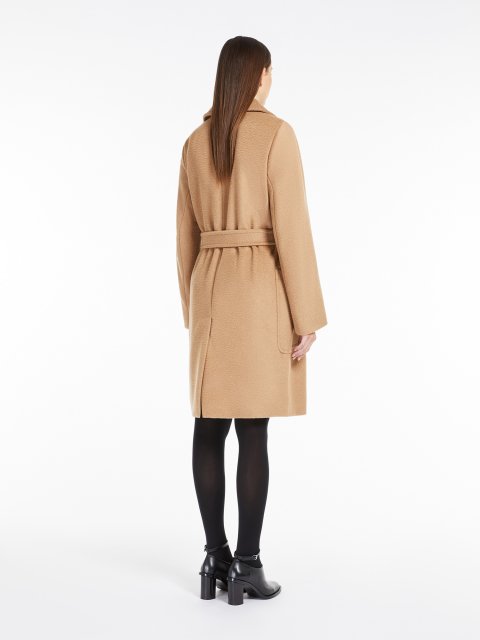 Темно-бежеве пальто Max Mara середньої довжини: фото 2 - Invogue