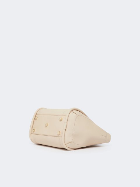 Белая сумка MAX MARA из мягкой кожи: фото 5 - Invogue