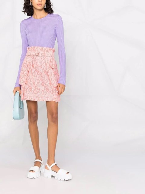 Малиновая юбка KENZO: фото 1 - Invogue